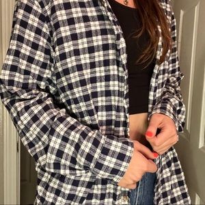 Ralph Lauren CHAPS dark navy and white flannel